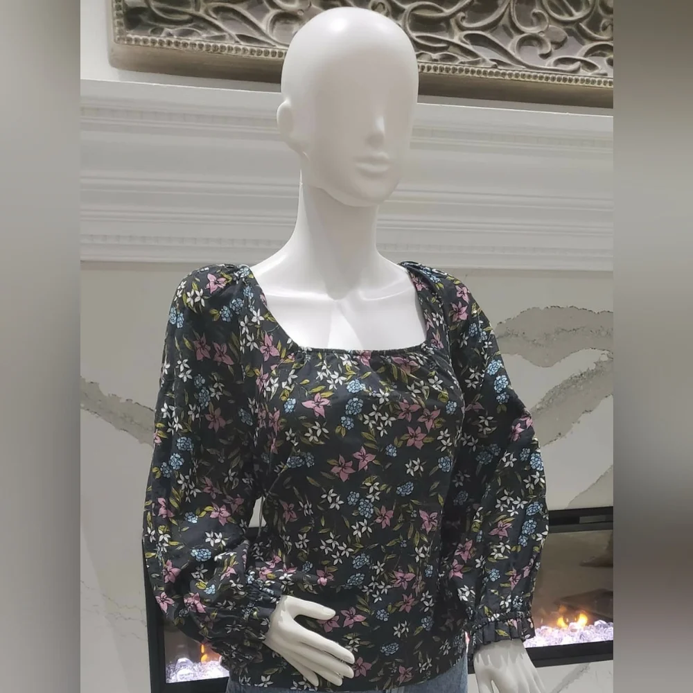 NWT - A.N.A Floral Top - 1X - Picture 1 of 1